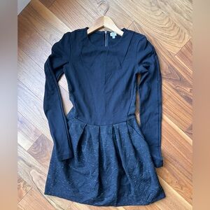 Aritzia Wilfred Black Long Sleeve Dress